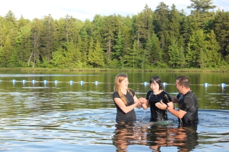 Special baptism moment