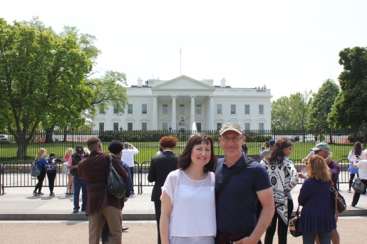 Us outside the White House
